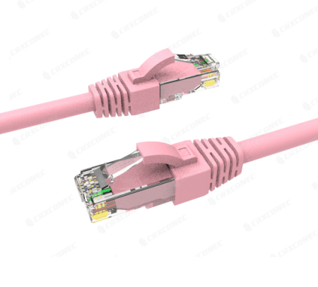 UL Listed 24 AWG Cat.6 UTP PVC Copper Cabling Patch Cord 1M Pink Color - UL Listed 24 AWG Cat.6 UTP Patch Cord